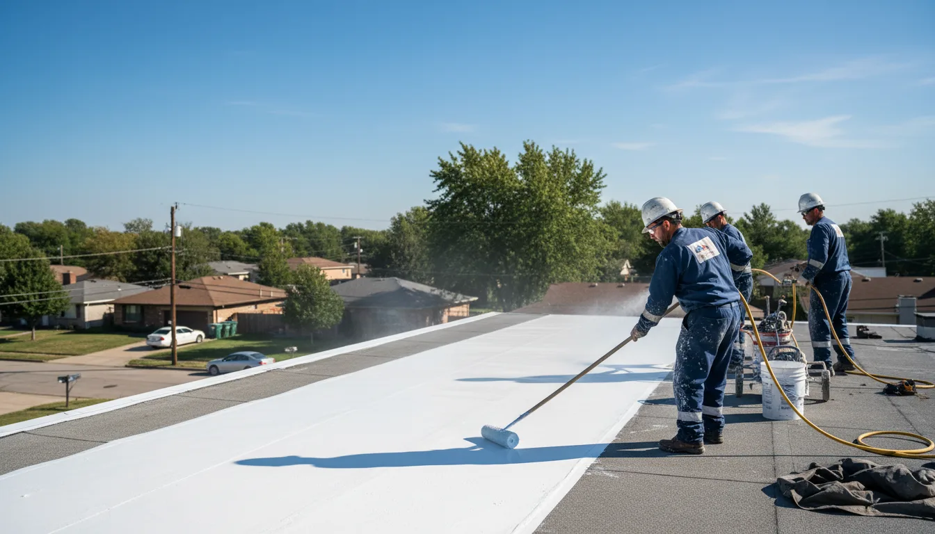 Commercial roof coating in Silva, MO near me